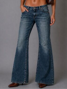 Vintage Vegas Cargo Wide Leg Jeans
